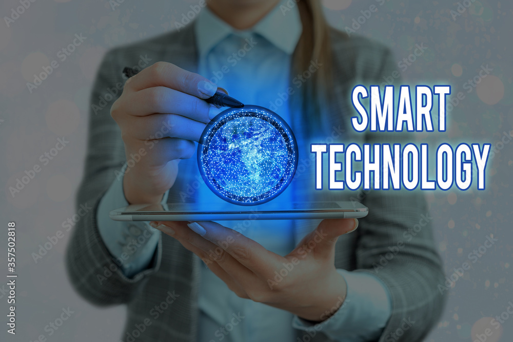 Poster writing note showing smart technology. business concept for used to protect and prevent errors in ha