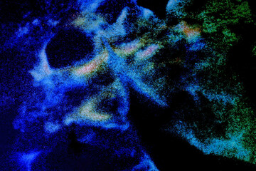 半逆光で撮影したカラーパウダー