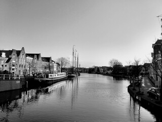 Naklejka premium canal in amsterdam