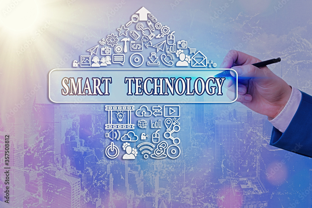 Poster handwriting text writing smart technology. conceptual photo used to protect and prevent errors in ha