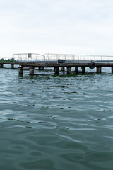 Naklejka premium pier in the sea