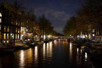 Amsterdam at night