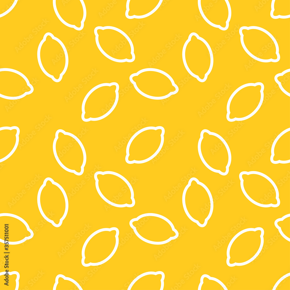 Poster lemon pattern print. vector yellow lemon pattern