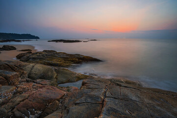 Sunset at the beach of Khao Lak. Thailand