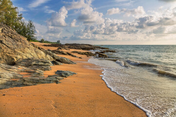 Tropical beach in sunny day