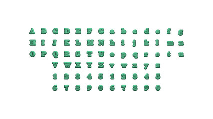  written on a white background by individual letters with a shaped font 3D illustrated on the wall with bottom shadows