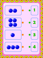 Preschool and toddler math with fruit design