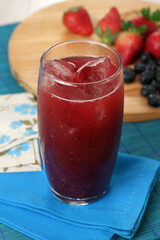 refreshing red fruit juice for summer