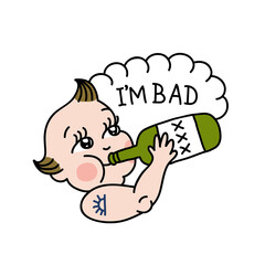 kewpie illustration traditional tattoo flash, vector color illustration