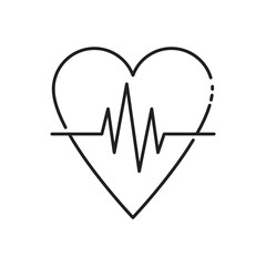 Heart Beat Health Care Icon