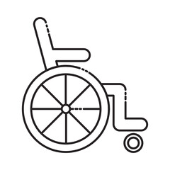 Fototapeta na wymiar Wheel Chair Health Care Icon
