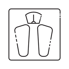 Weight Scale Health Care Icon