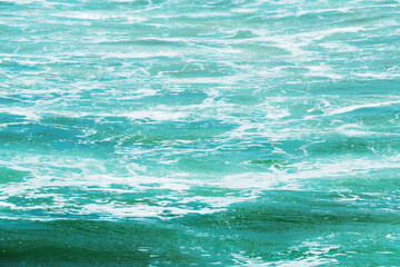 Green sea water surface background