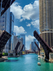 Naklejka premium Chicago Riverwalk