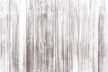 Empty white plank panel wood wall surface texture for background or decoration design