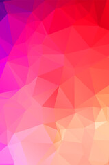 Fototapeta premium Purple vivid vector texture with triangular style. Illustration with set of colorful