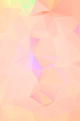 Light Orange mosaic vector pattern. triangular template