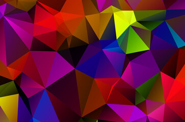 Fototapeta premium Background vivid in the style of Cubism. Color Wallpapers