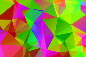 Fototapeta premium Geometric designs. Vector, multicolor geometric background. Triangles, vivid in the style of cubism