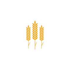 Agriculture wheat Logo Template vector icon