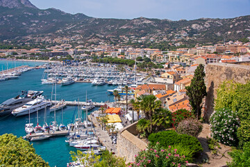 Fototapeta na wymiar Port of Calvi in Corsica