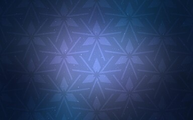 Fototapeta premium Dark Purple vector background with polygonal style.