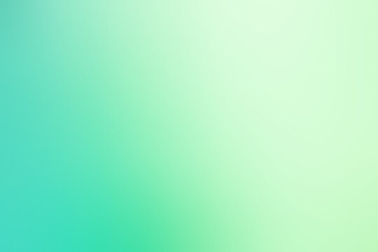 Abstract blurred soft green gradient color background