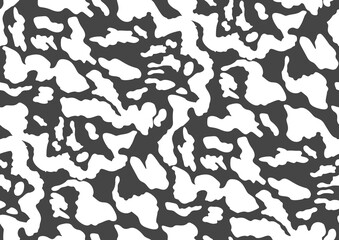 Abstract styled snake scales animal skin seamless pattern design. Black and white seamless camouflage background