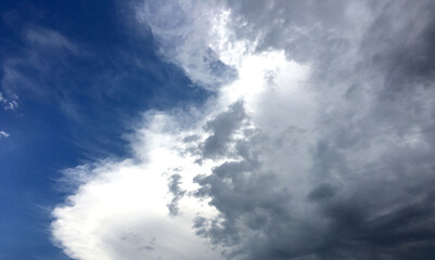 dark storm clouds with background,Dark clouds before a thunder-storm.