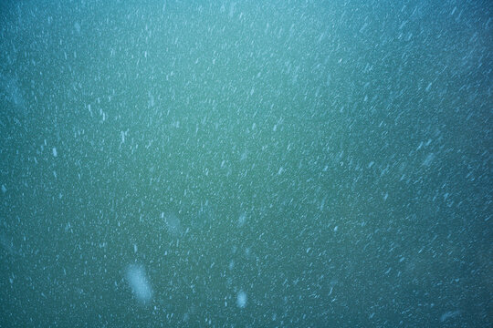 Snowfalling at Arches National Park