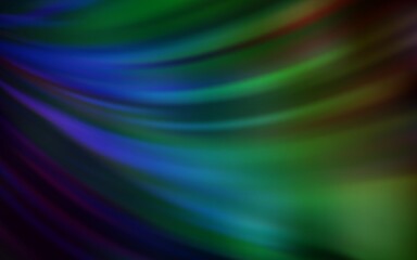 Dark Blue, Green vector blurred bright template.