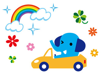 ハッピードライブ　ゾウさん