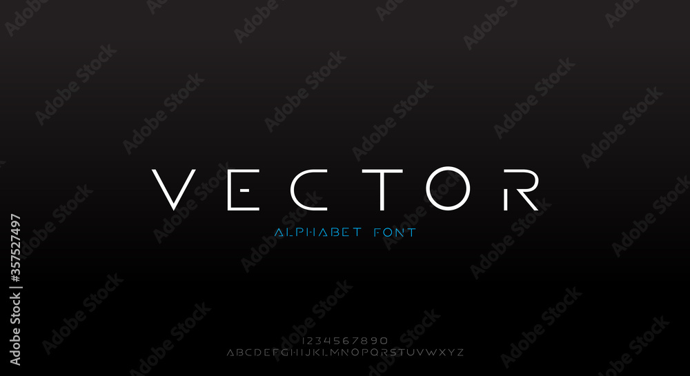 Canvas Prints abstract technology futuristic alphabet font. digital space typography vector illustration design