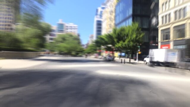time hyper lapse  union square blury clip