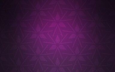 Dark Pink vector backdrop with lines, triangles.