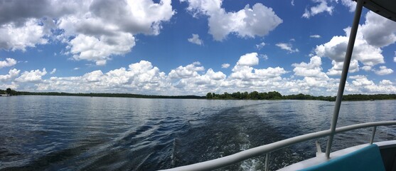 On the lake. Boat Ride on Lake