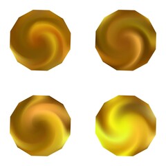 Kit of polygonal abstract backgrounds.