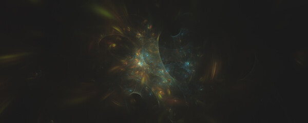 Moving energy light in the dark background