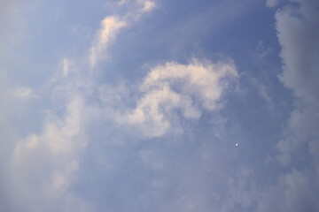 Fototapeta na wymiar blue sky and clouds for the background.