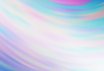 Fototapeta premium Light Pink, Blue vector background with curved lines.