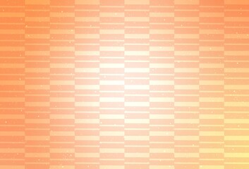 Light Orange vector background with stright stripes.