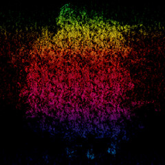 An abstract rainbow colored grunge background image.