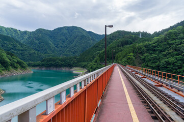 静岡県の奥大井湖上