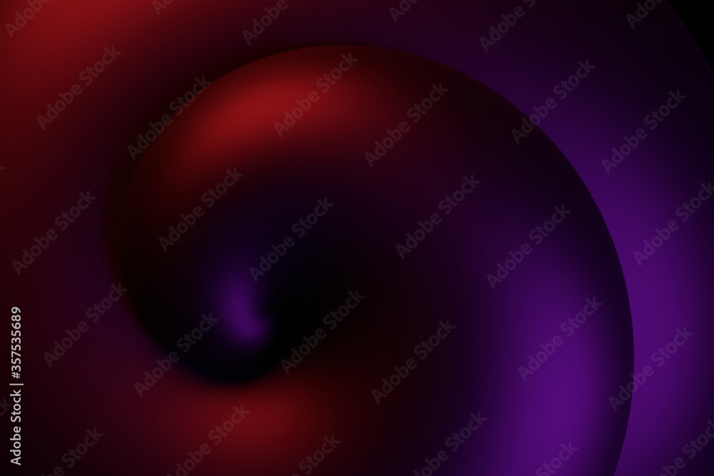 Poster abstract background of spiral metal. 3d rendering.