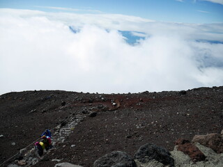 富士山から撮影した風景