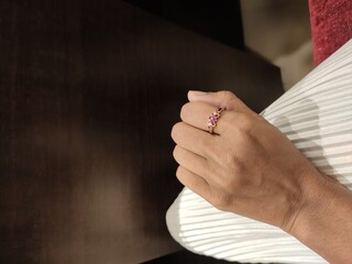 wedding rings on hands