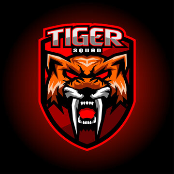 Tiger Esport Mascot Logo Design
