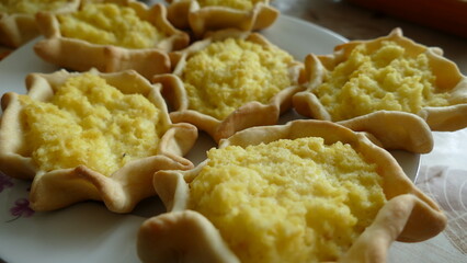 the view from the top pies with potatoes