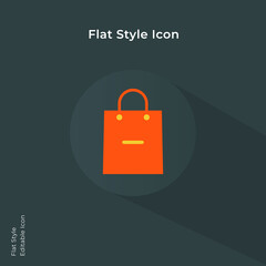 Order cancel, delete order, remove purchase icon vector illustration in flat style for using in mobile, website, ui design. Trendy lush lava color.