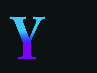 Capital letter Y vector image